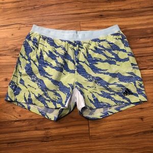 Adidas TKY Camo Shorts Yellow Blue FT7928 2XL NEW